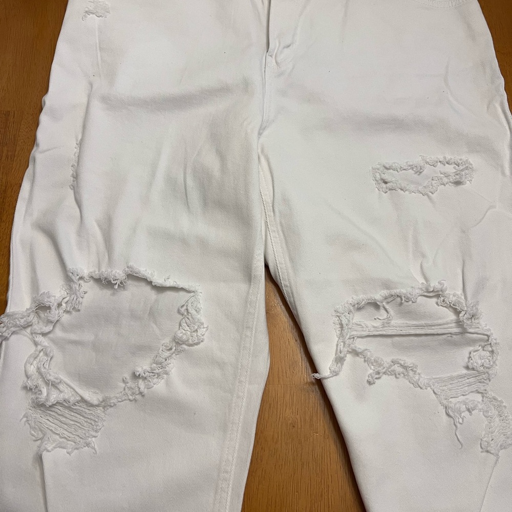 Wild Fable Distressed White Jeans